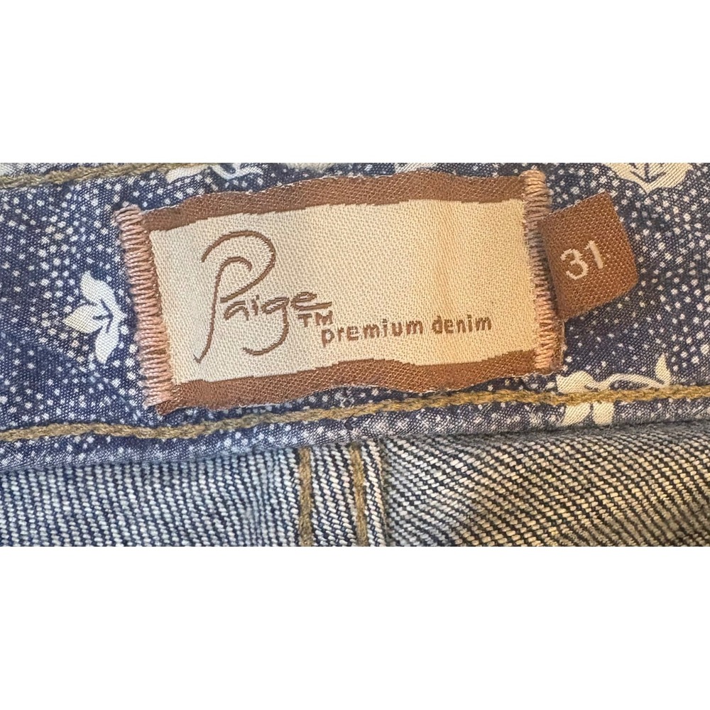 Paige Premium Denim Womens Dark Wash Bootcut Jeans Blue Size 31 Stretch Low Rise - Picture 5 of 16